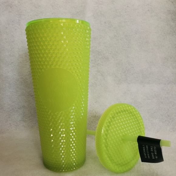 Starbucks lemongrass glow in the dark tumbler with straw - Picture 2 of 6